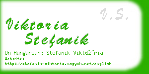 viktoria stefanik business card